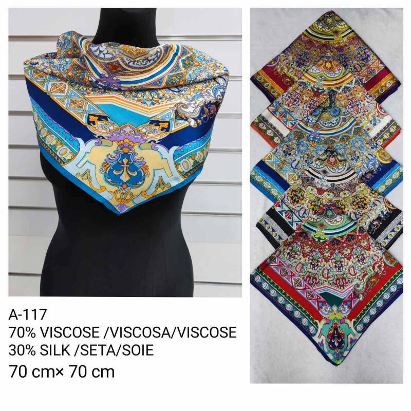 Chustka damskie Roz Standard, Mix Kolor Paczka 12 szt 1